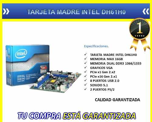 Tarjeta Madre Intel Dh61h0