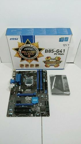 Tarjeta Madre Msi B85 G41 Pc Mate Socket 