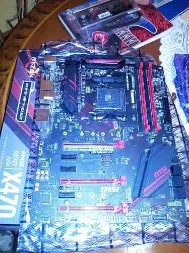 Tarjeta Madre X470 Gaming Plus Con Ryzen x Y 8gb