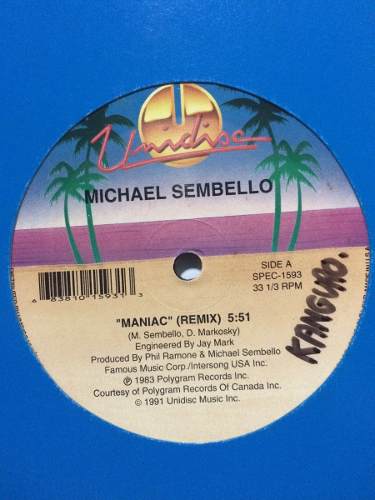 Disco Vinyl Importado: Maniac Remix