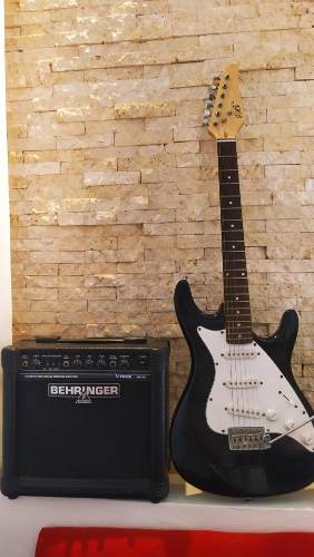 Guitarra Eléctrica Americana. Amplificador Behringer Gm-108