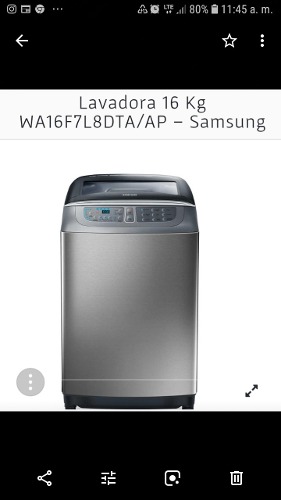 Lavadora Samsung 16 Kg Nueva De Paquete Digital