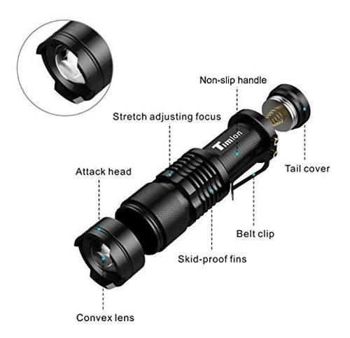 Linterna Mini Cree Q5 Led 350 Lumenes Waterproof