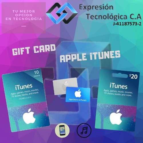 Tarjeta Itunes App Store Apple Música Aplicaciones Juegos