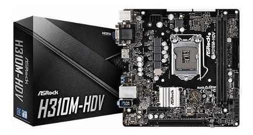 Tarjeta Madre Asrock H310m + I5 8400 + 8gb Ram 8va Generacio