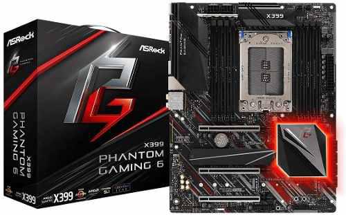 Tarjeta Madre Asrock Socket Tr4 Amd X399 Phantom Gaming 6