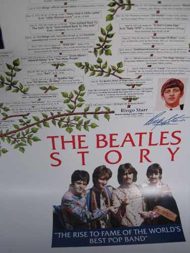 The Beatles Story Afiche Parlophone Inglés Retro Coleccion