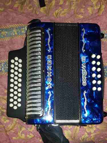 Acordeon Honner 3 Coronas Tono Do# Fa# Si Y Re Sol Do