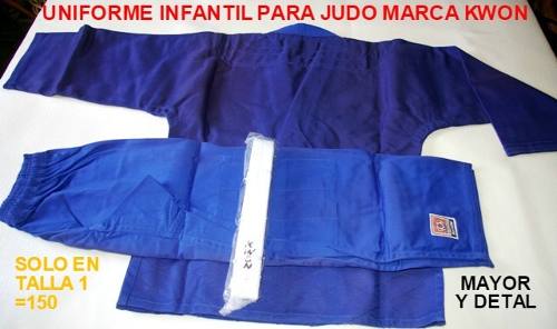 Judo Uniforme Kwon Azul Para Judo Infantil Tejido De Arroz