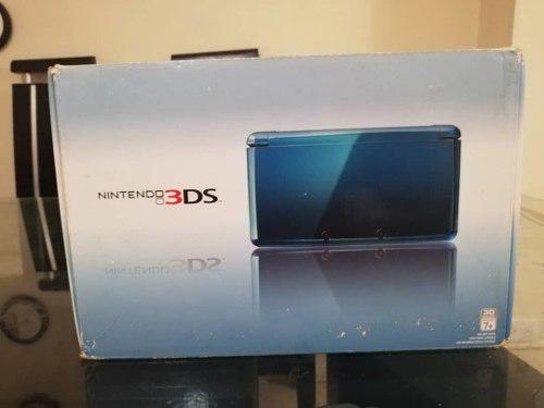 Nintendo 3ds Color Azul Con Juegos Y Asesorios