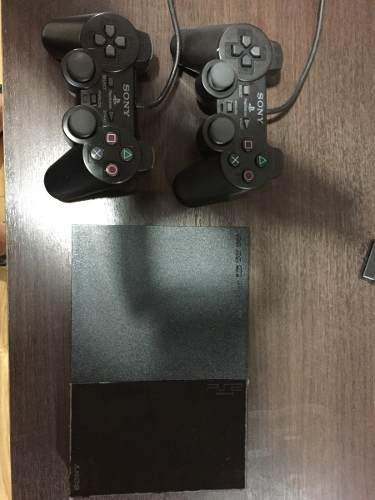 Playstation 2 Slim + Dos Controles Y Dos Juegos