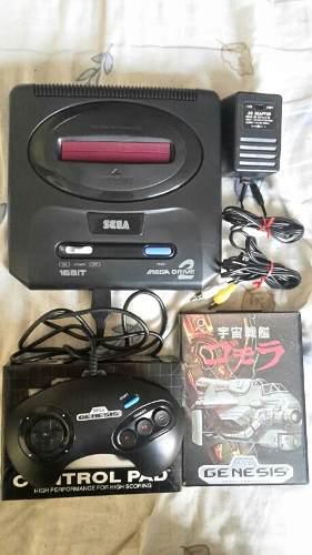 Sega Mega Drive 2, Control, Adaptador, Cable A/v Y 1 Juego.