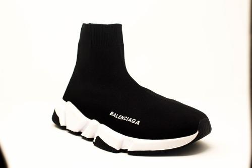Botas Deportivas Corte Alto Tipo Media Caballero Negras