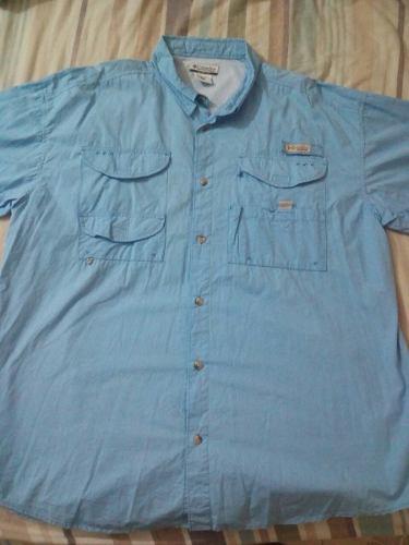 Camisa Columbia Manga Corta Talla Xxl