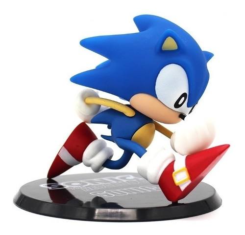 Figura De Colección De Sonic 13cm Con Base 