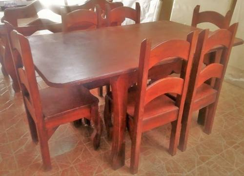 Juego Comedor Madera Saman 6 Puestos - 250