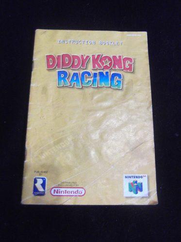 Manual De Juego De Nintendo 64 Diddy Kong Racing Usado