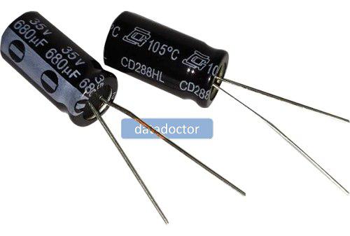 1 Pcs) | 680uf 35v 105c Capacitor Condensador Radial