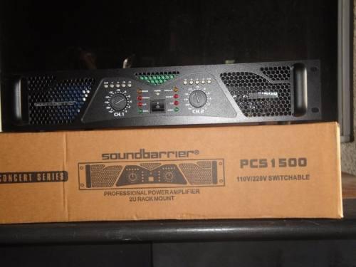 Amplificador Profesional Marca Soundbarrier Modelo Pcs-1500