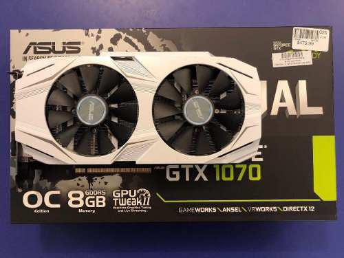 Asus Geforce Dual-gtx1070-08g 8gb Oc Edition Video Card
