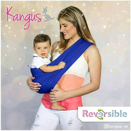 Fular Portabebé. Reversible. Original Marca Kangus. Talla.l