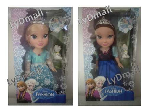 Muñeca Frozen Disney Princesas Ana Y Elsa 37 Cm