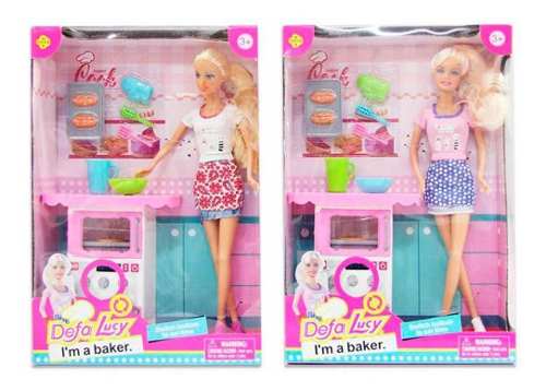 Muñeca Tipo Barbie Defa Lucy Cocinera Cod. 