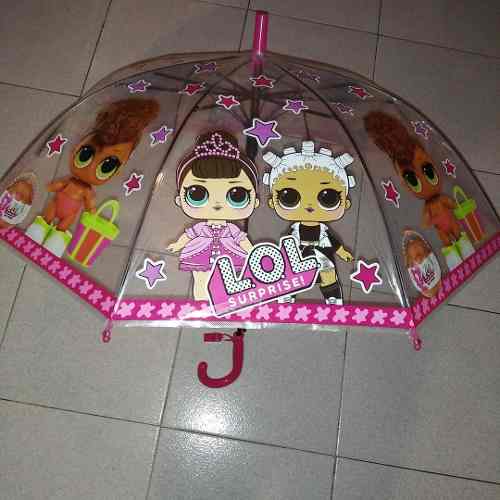 Paraguas Plásticos Largos Para Niñas De Muñeca Lol