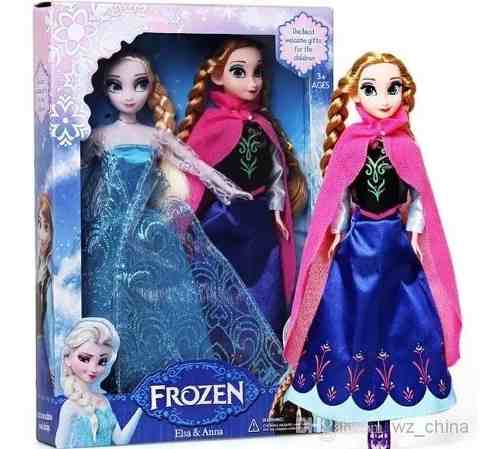 Set De Muñecas Frozen Elsa Y Ana 24 Cm - Mayor Y Detal