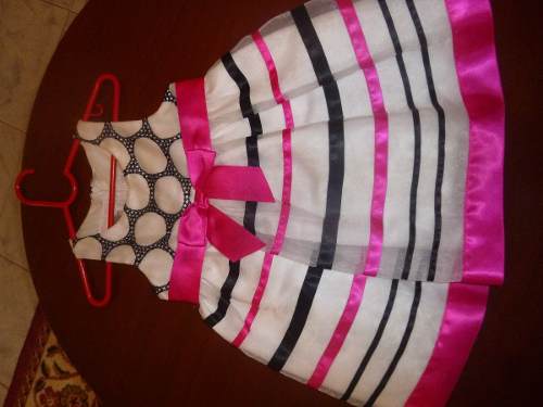 Vestido De Fiesta Para Niña Marca Bonnie Baby 24 Meses
