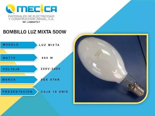 Bombillo Luz Mixta 500w 220v E40