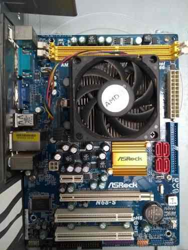 Excelente Combo Tarjeta Madre N68 Más Procesador Amd