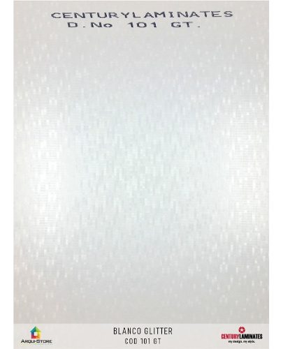 Formica Lamina Decorativa Century Blanco Glitter 3d