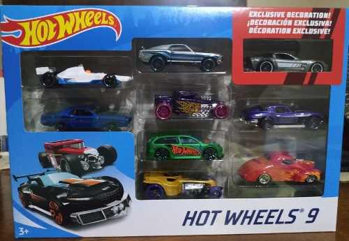 Hotwheels 9 Carros Original En Caja Sellada