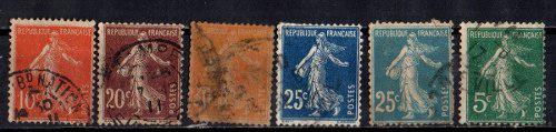 Lag Estampillas Francia 1906-20 Usadas