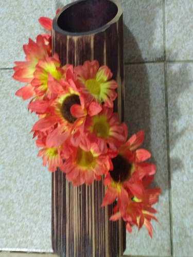 Velon Decorado Vela Decorativa En Candelabro De Bambú