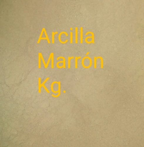 Arcilla Cosmetica Marrón 1kg. Para Mascarillas 2vrds