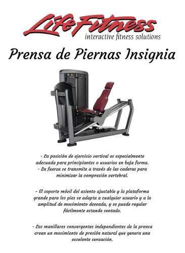 Máquina Prensa De Piernas Life Fitness