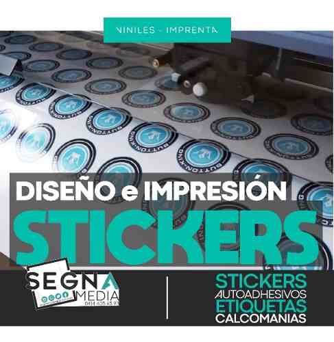 250 Etiquetas 5x5cm Stickers Calcomanias Vinil Promocion