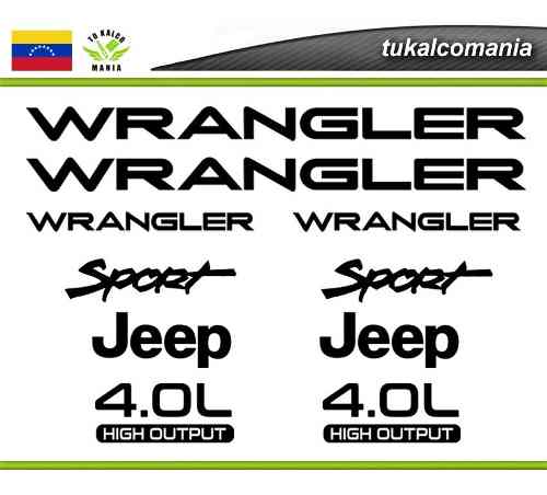 Calcomanía Jeep Wrangler Kit Completo