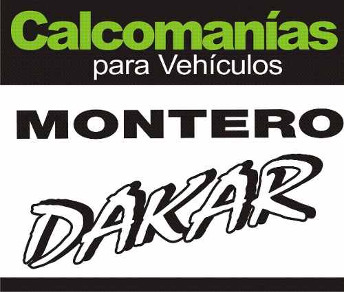 Calcomanía Montero Dakar Mitsubishi Incluye El Kit Completo