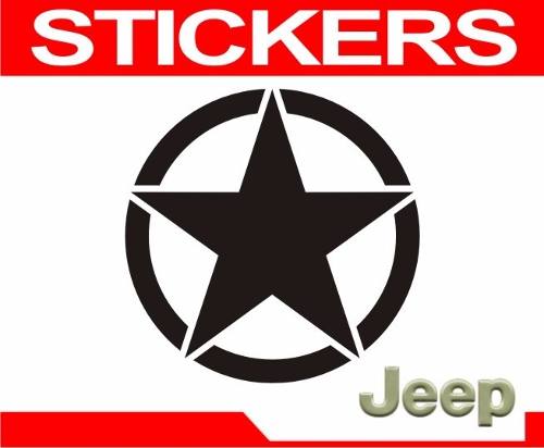 Calcomanías Estrella Jeep Cj5, Cj7, Wrangler Cheroke El Par