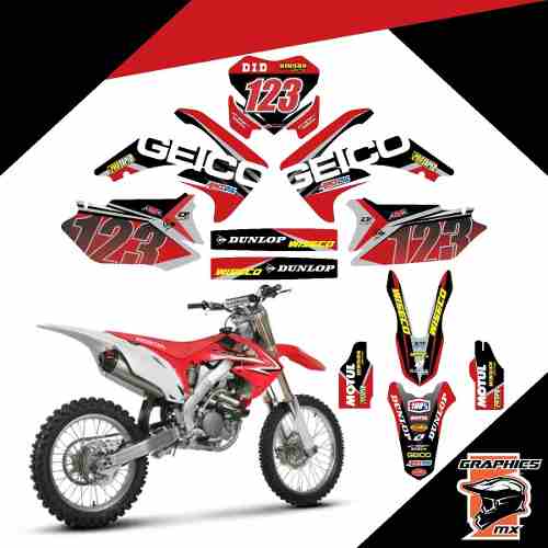 Kit De Calcomanias Para Honda Crf 