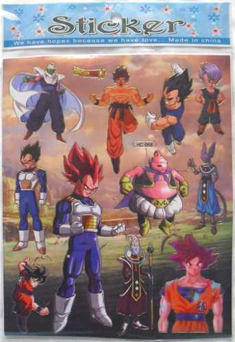 Laminas De Sticker - Calcomanias De Dragon Ball