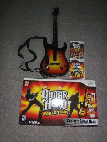 Guitarra Guitar Hero Wii + 2 Juegos