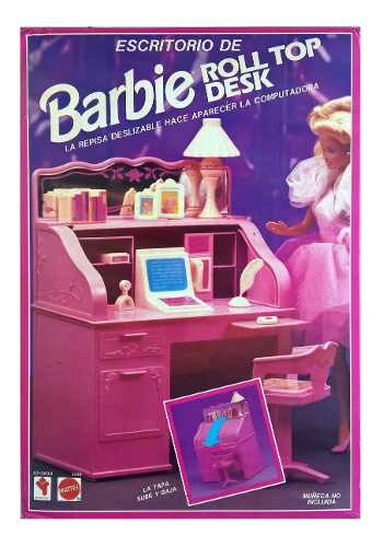 Juguete Escritorio Con Pc Roll Desk Para Barbie