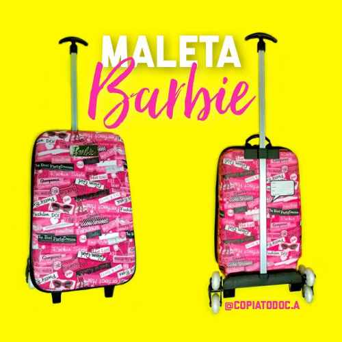 Maleta Barbie, Ben10, Princesas 3d Con 3 Ruedas Originales