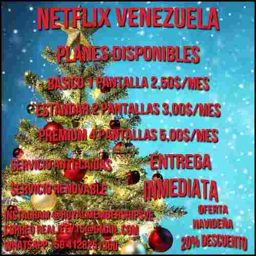 Neflix Premium + 1 Months + 4 Screens + Garantiza