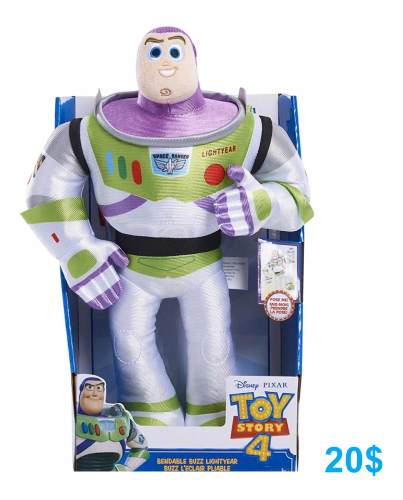 Peluche Muñeco De Buzz Original Toy Story 4 35 Cm