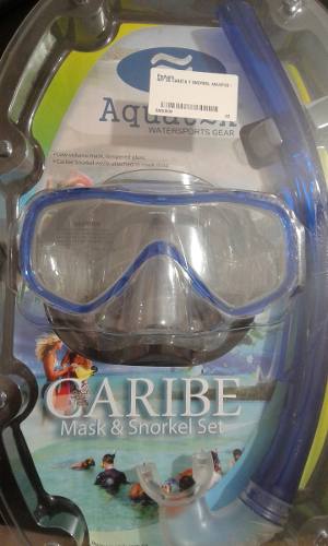 Set Careta Con Snorkel Aquatek Aqc03 -tb Caribe L3o